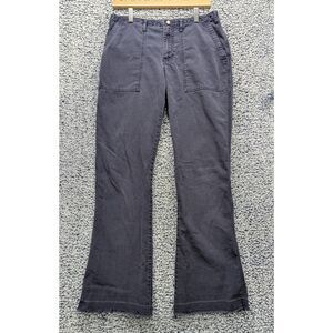 VTG Abercrombie Military Uniform Bootcut Khaki Pants Size 6 Y2K 90s Khaki Blue